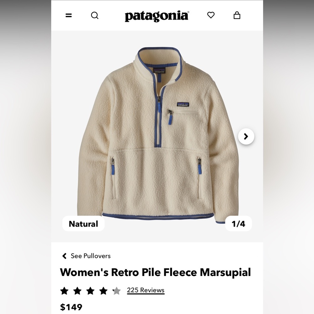 Patagonia Women's Retro Pile Marsupial